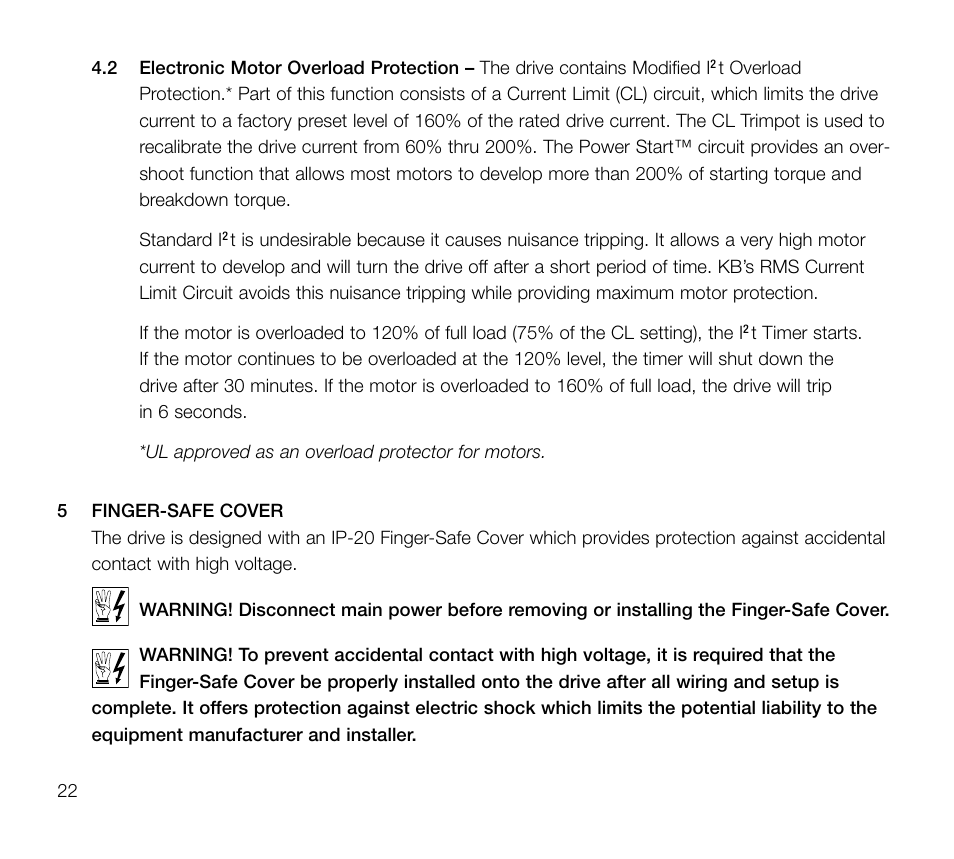 KB Electronics KBVF-23P User Manual | Page 22 / 45