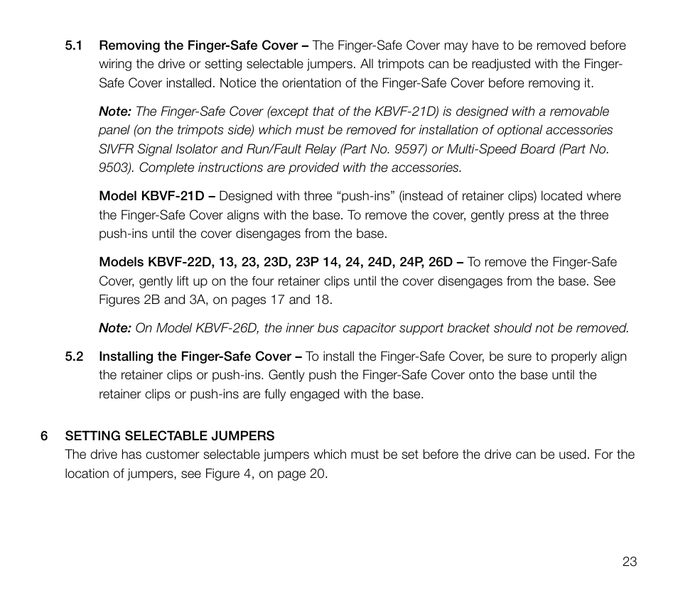 KB Electronics KBVF-23P User Manual | Page 23 / 45