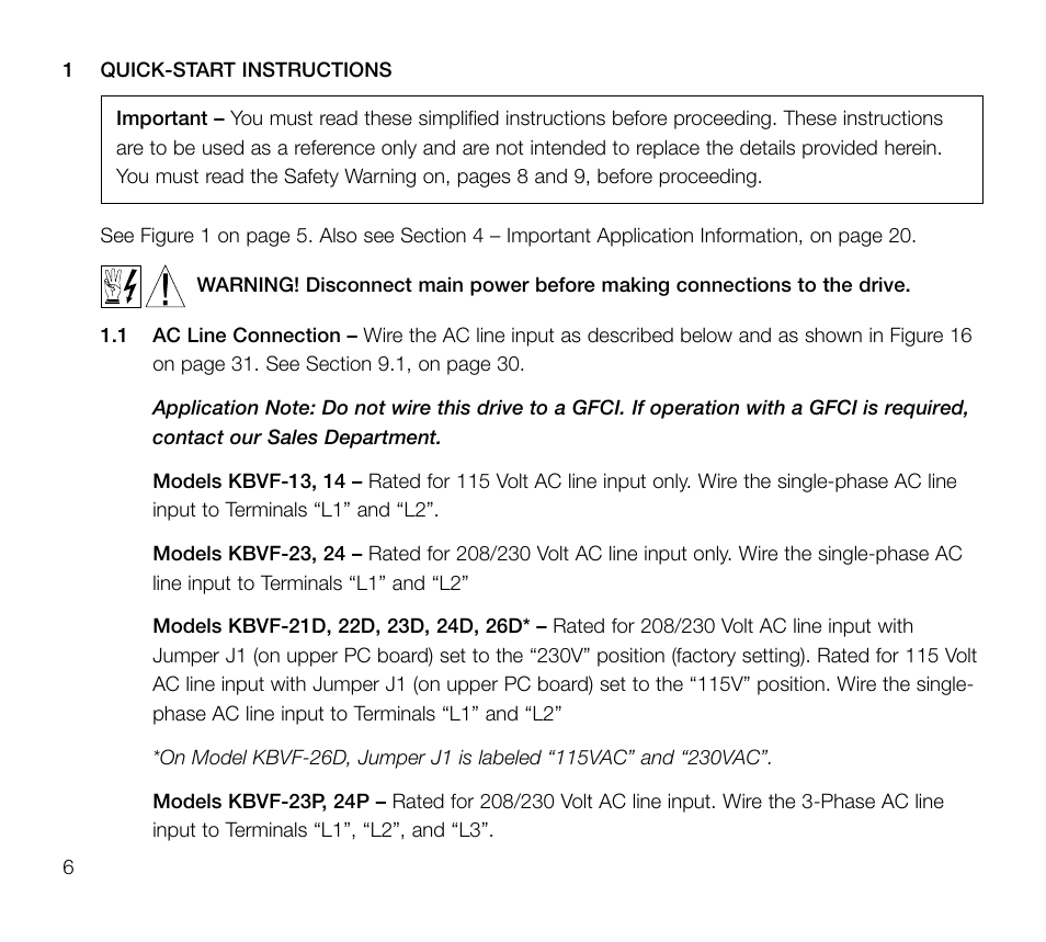 KB Electronics KBVF-23P User Manual | Page 6 / 45