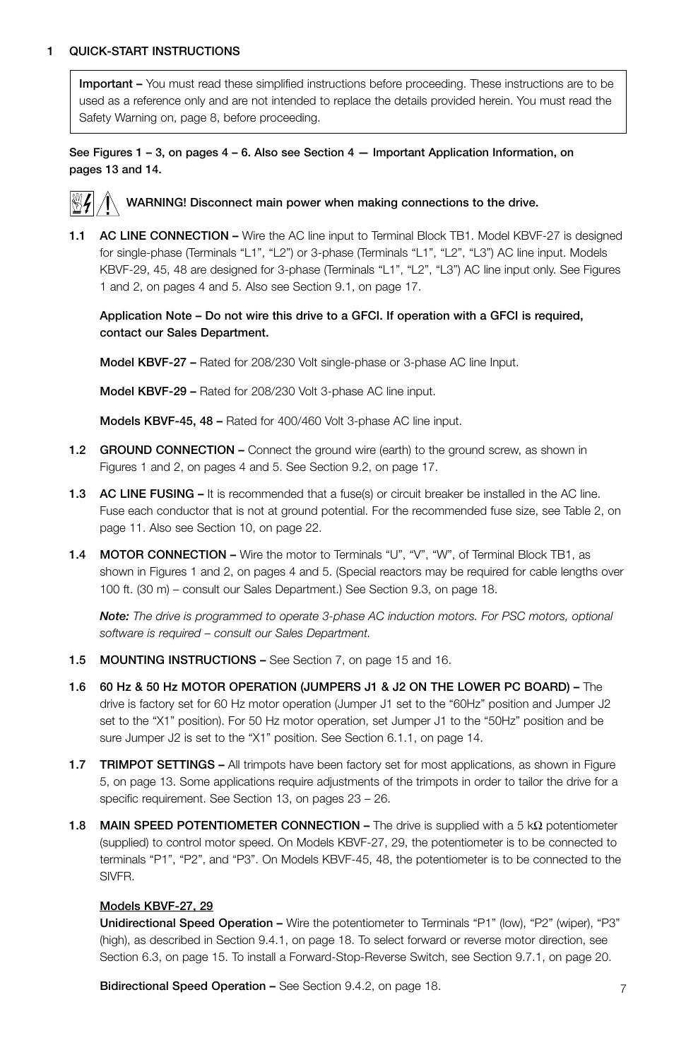 KB Electronics KBVF-48 User Manual | Page 7 / 29