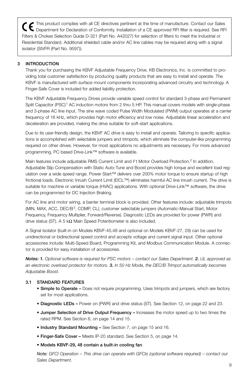 KB Electronics KBVF-48 User Manual | Page 9 / 29