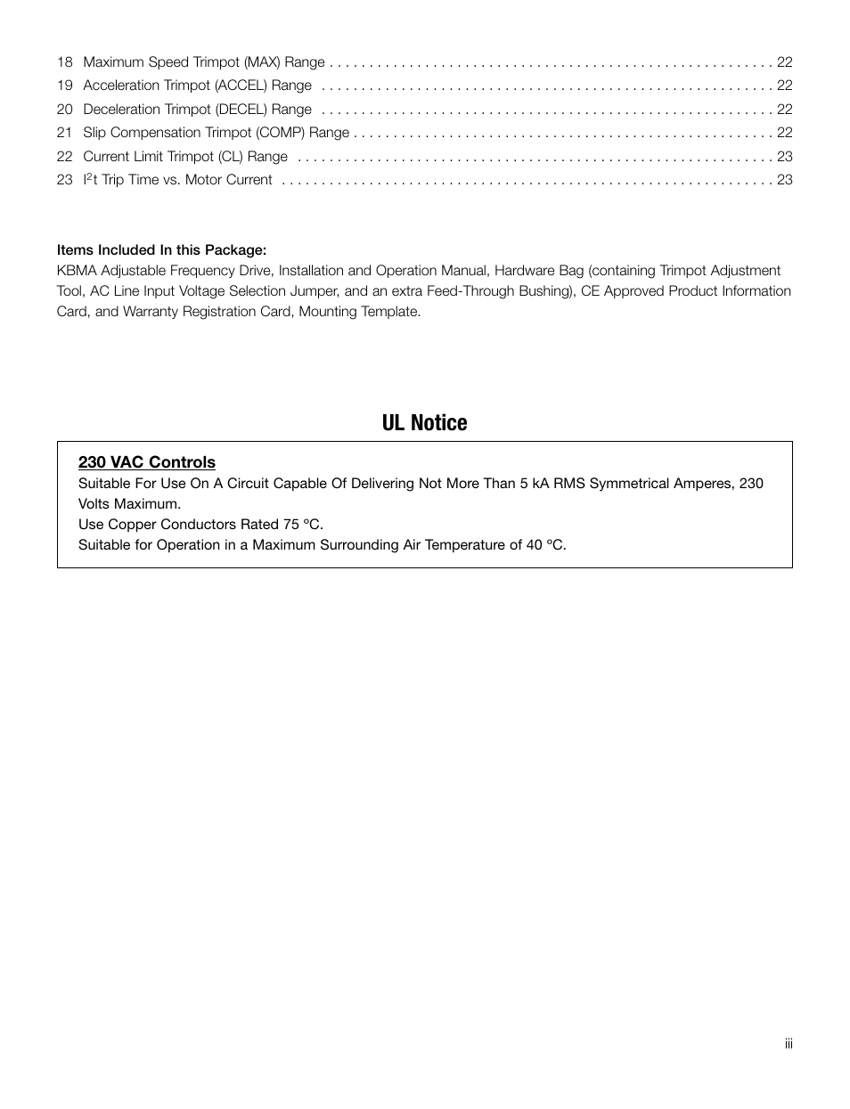 Ul notice | KB Electronics KBMA-24DF User Manual | Page 3 / 25