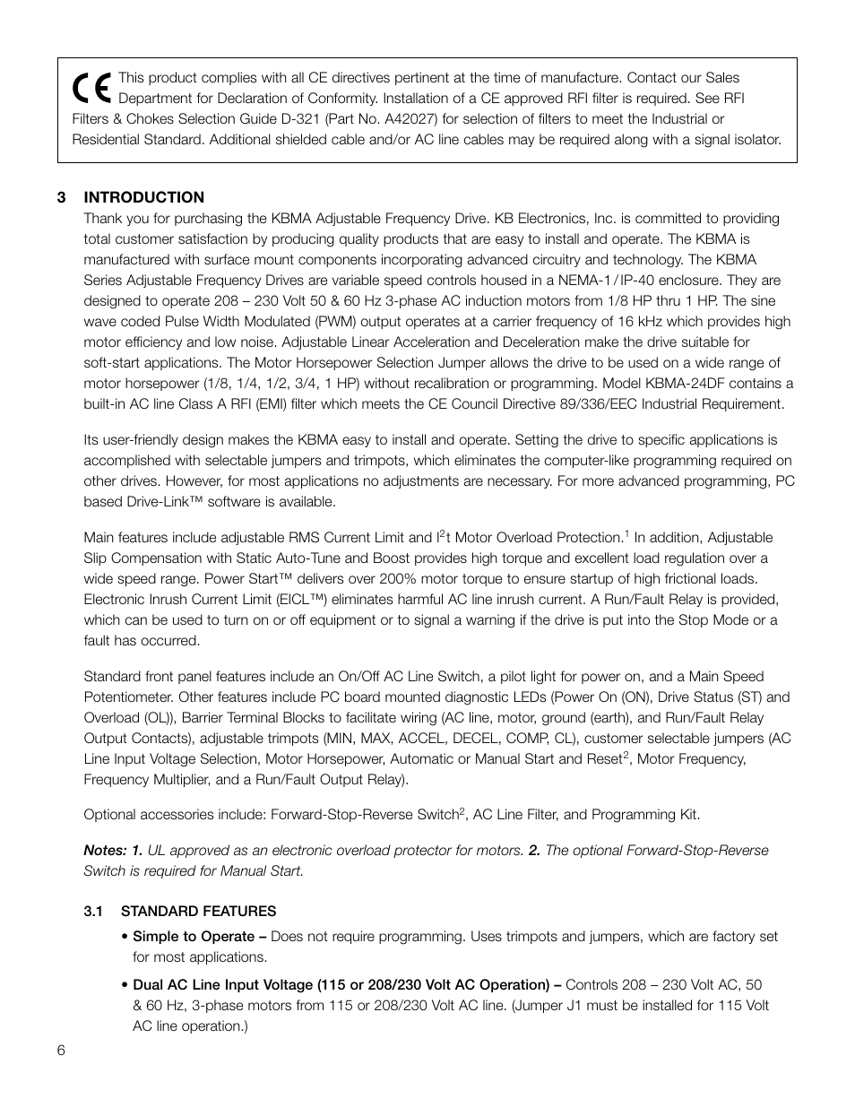 KB Electronics KBMA-24DF User Manual | Page 6 / 25