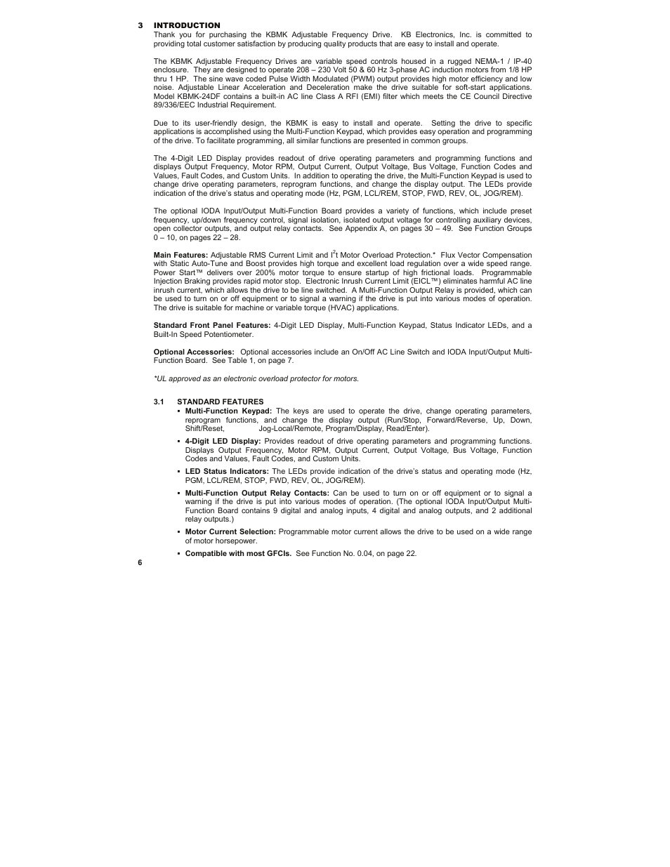 KB Electronics KBMK-24DF User Manual | Page 6 / 53