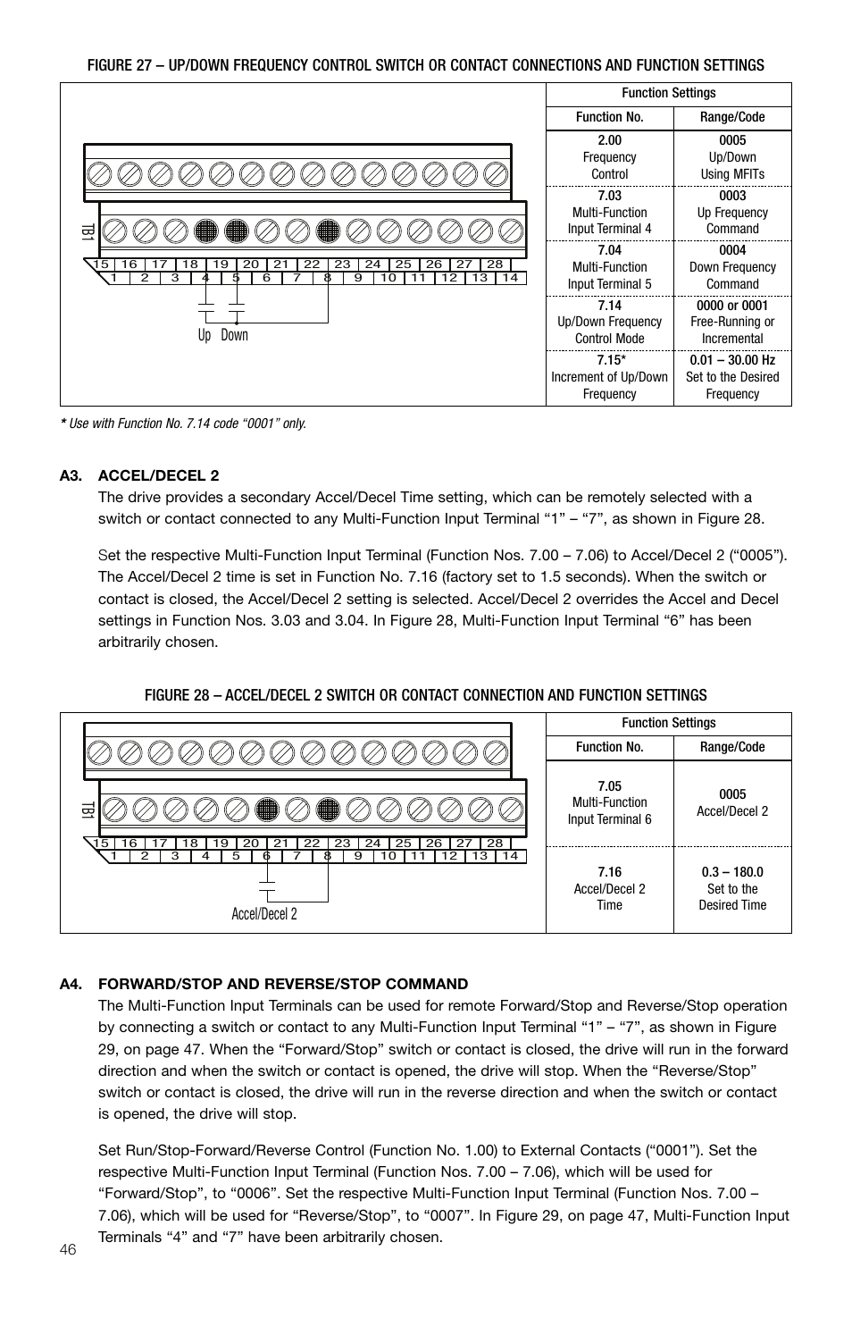 Up down, Accel/decel 2 | KB Electronics KBDA-48 User Manual | Page 46 / 57