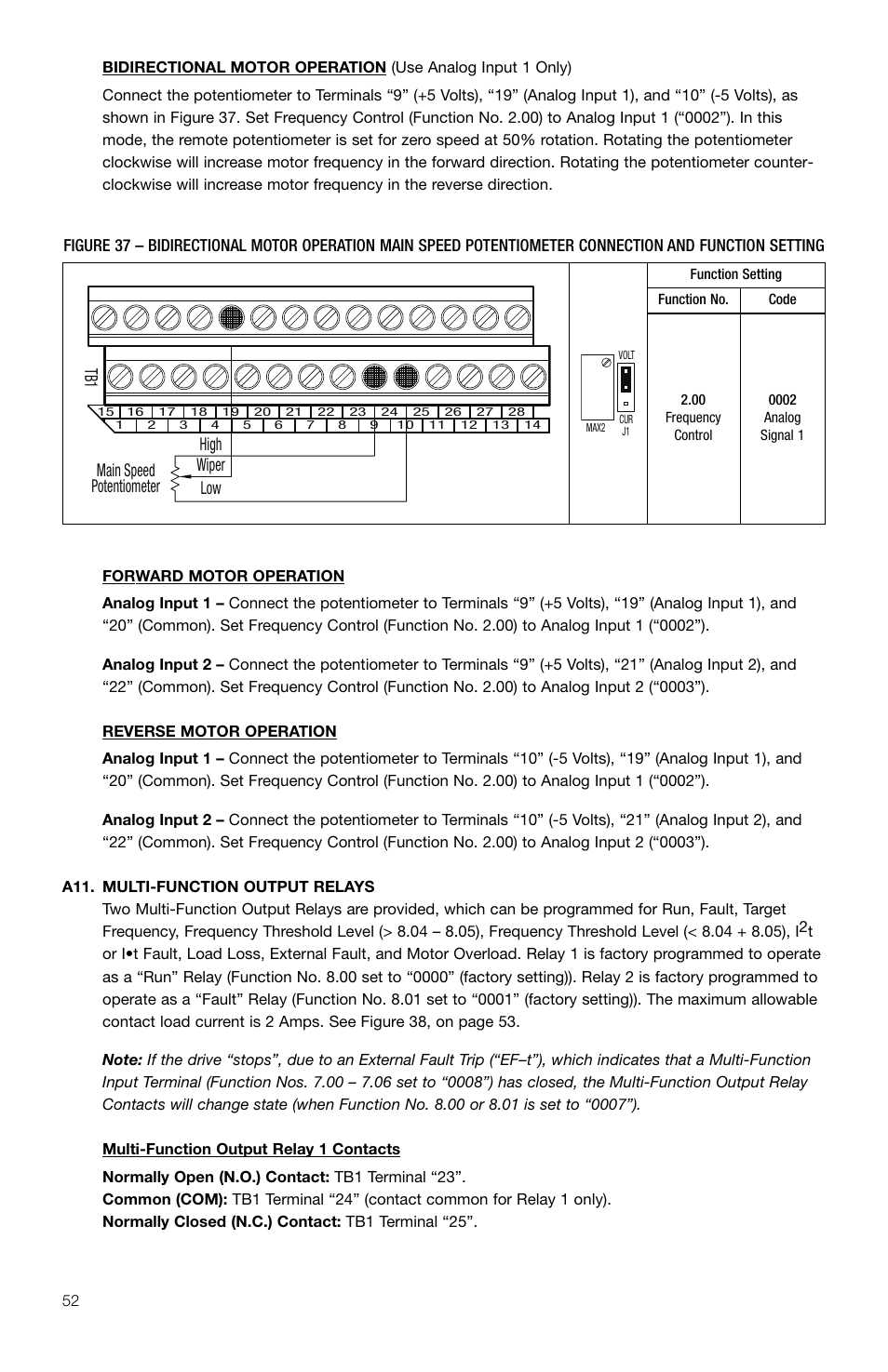 Potentiometer main speed wiper low high | KB Electronics KBDA-42 User Manual | Page 53 / 57