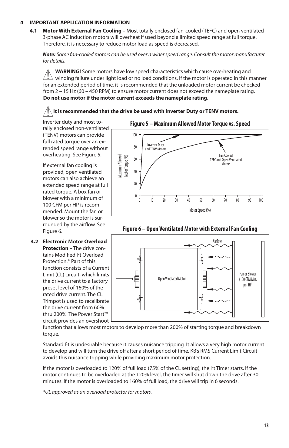 Figure 5 – maximum allowed motor torque vs. speed | KB Electronics KBAC-48 User Manual | Page 13 / 28