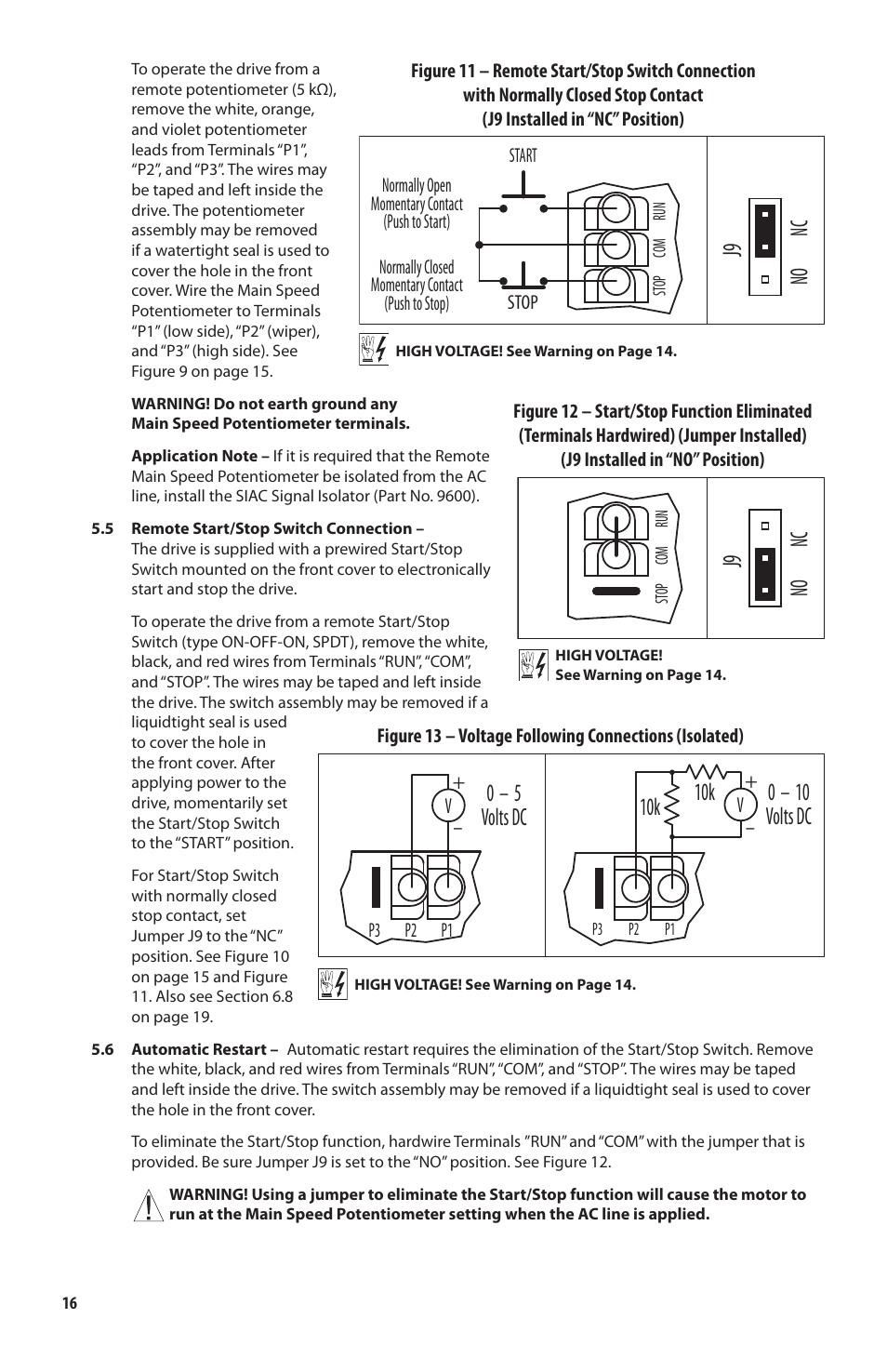 0 – 5 volts dc, 0 – 10 volts dc | KB Electronics KBAC-48 User Manual | Page 16 / 28