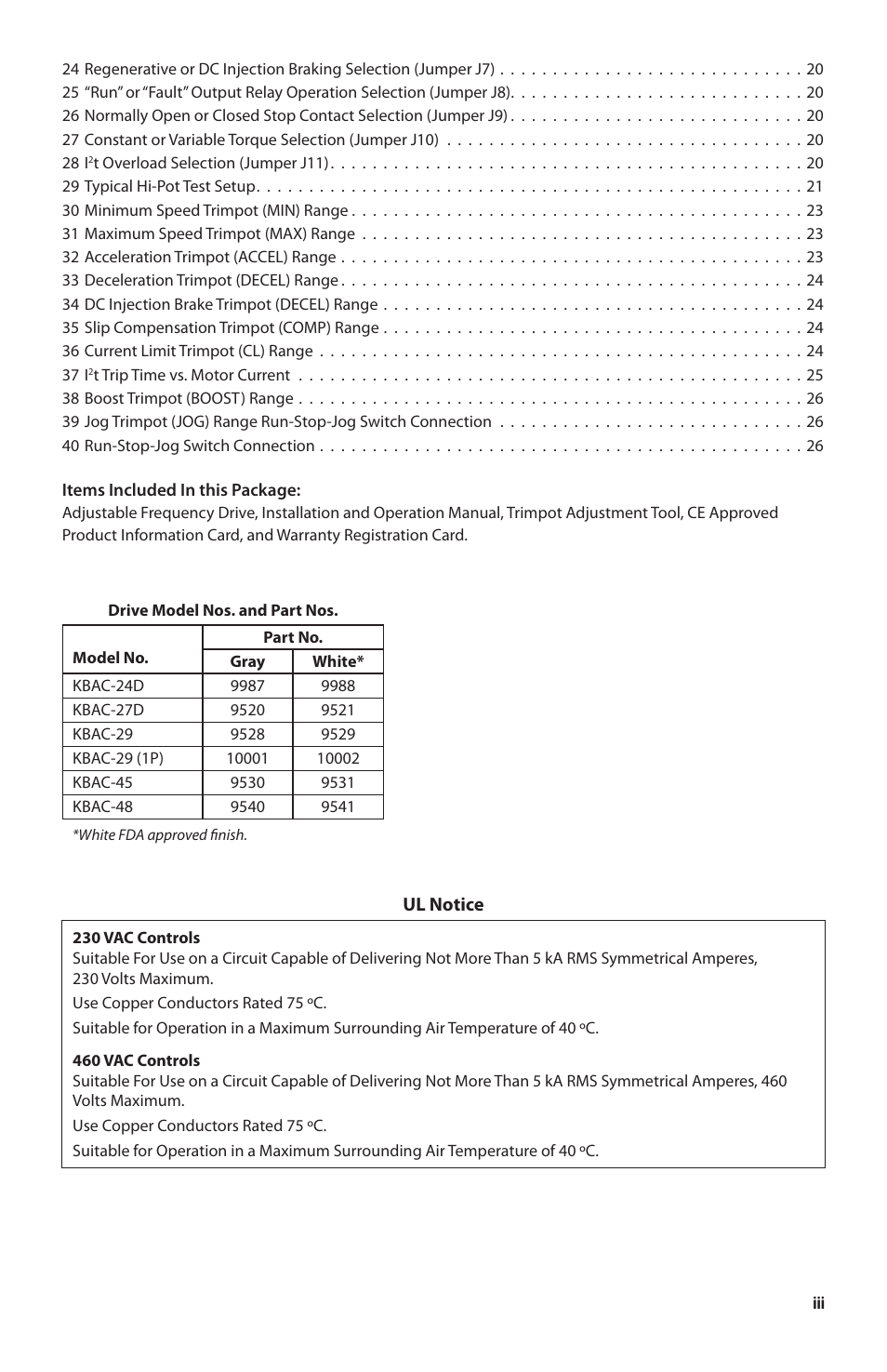 KB Electronics KBAC-48 User Manual | Page 3 / 28