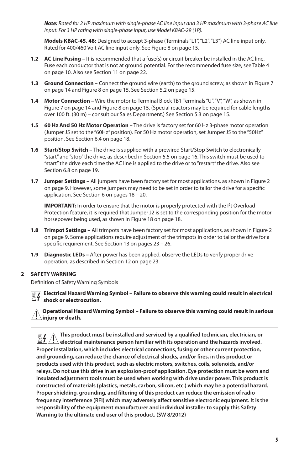 KB Electronics KBAC-48 User Manual | Page 5 / 28