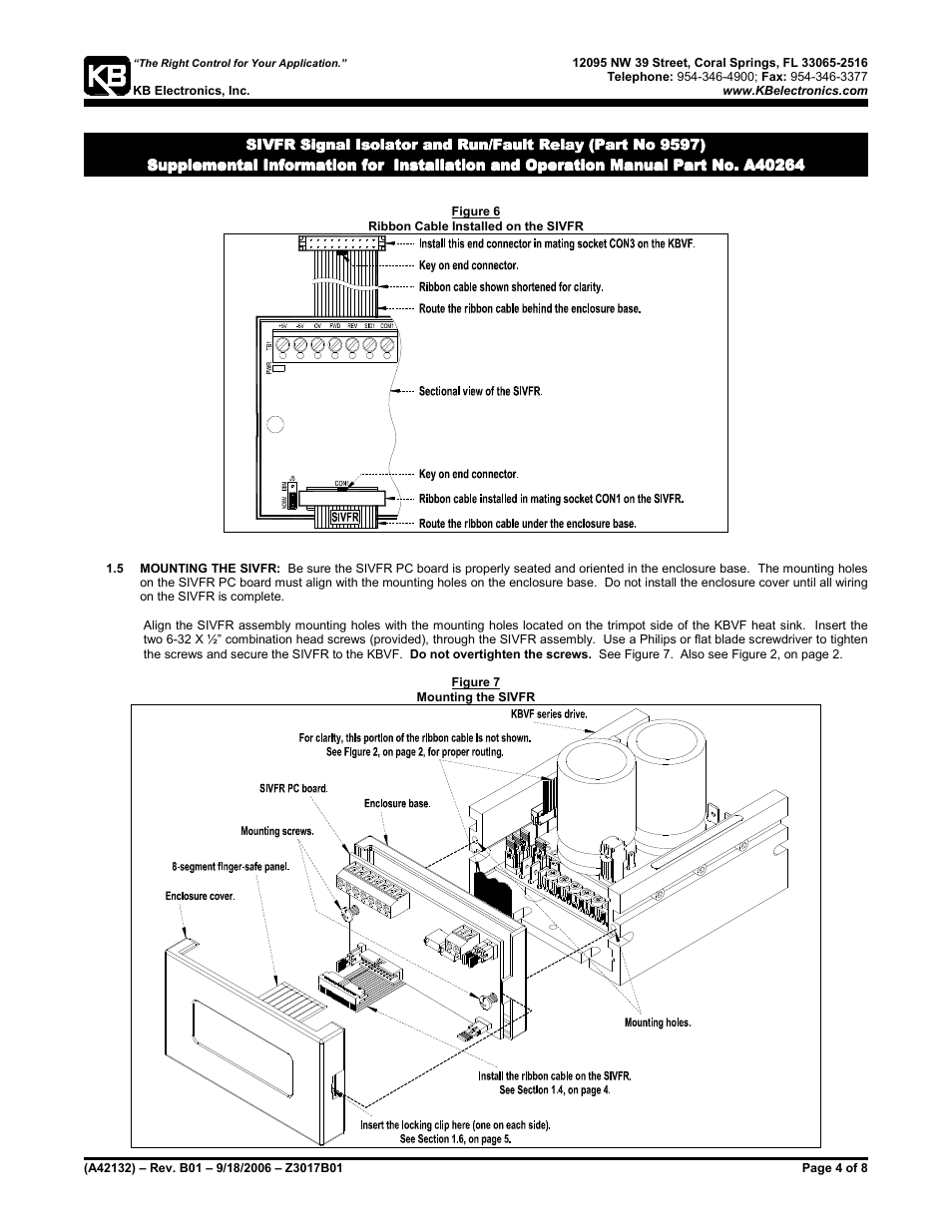 KB Electronics Installs on end of KBVF User Manual | Page 4 / 28