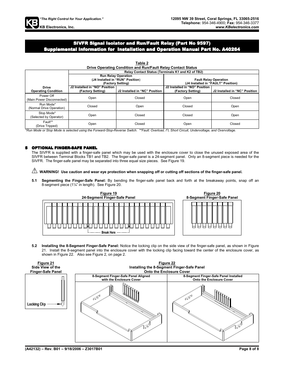 KB Electronics Installs on end of KBVF User Manual | Page 8 / 28