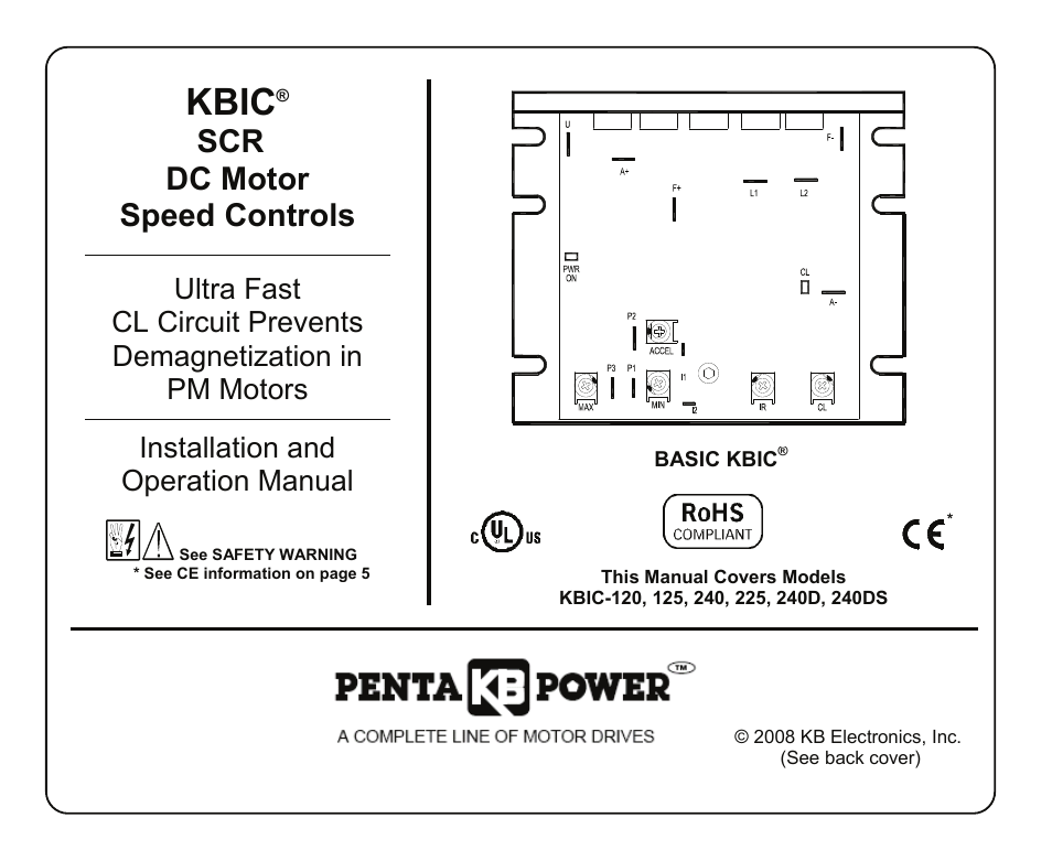 KB Electronics KBIC-240DS User Manual | 28 pages