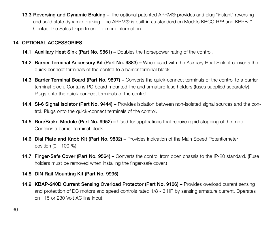 KB Electronics KBMM-225D User Manual | Page 30 / 32