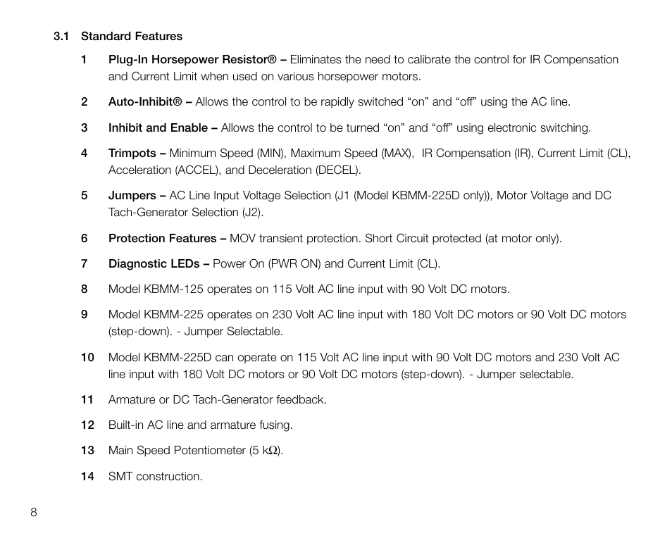 KB Electronics KBMM-225D User Manual | Page 8 / 32