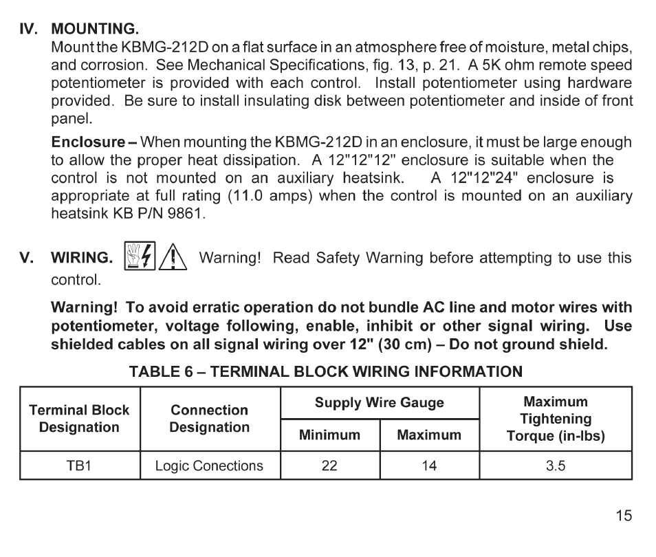KB Electronics KBMG-212D User Manual | Page 17 / 36