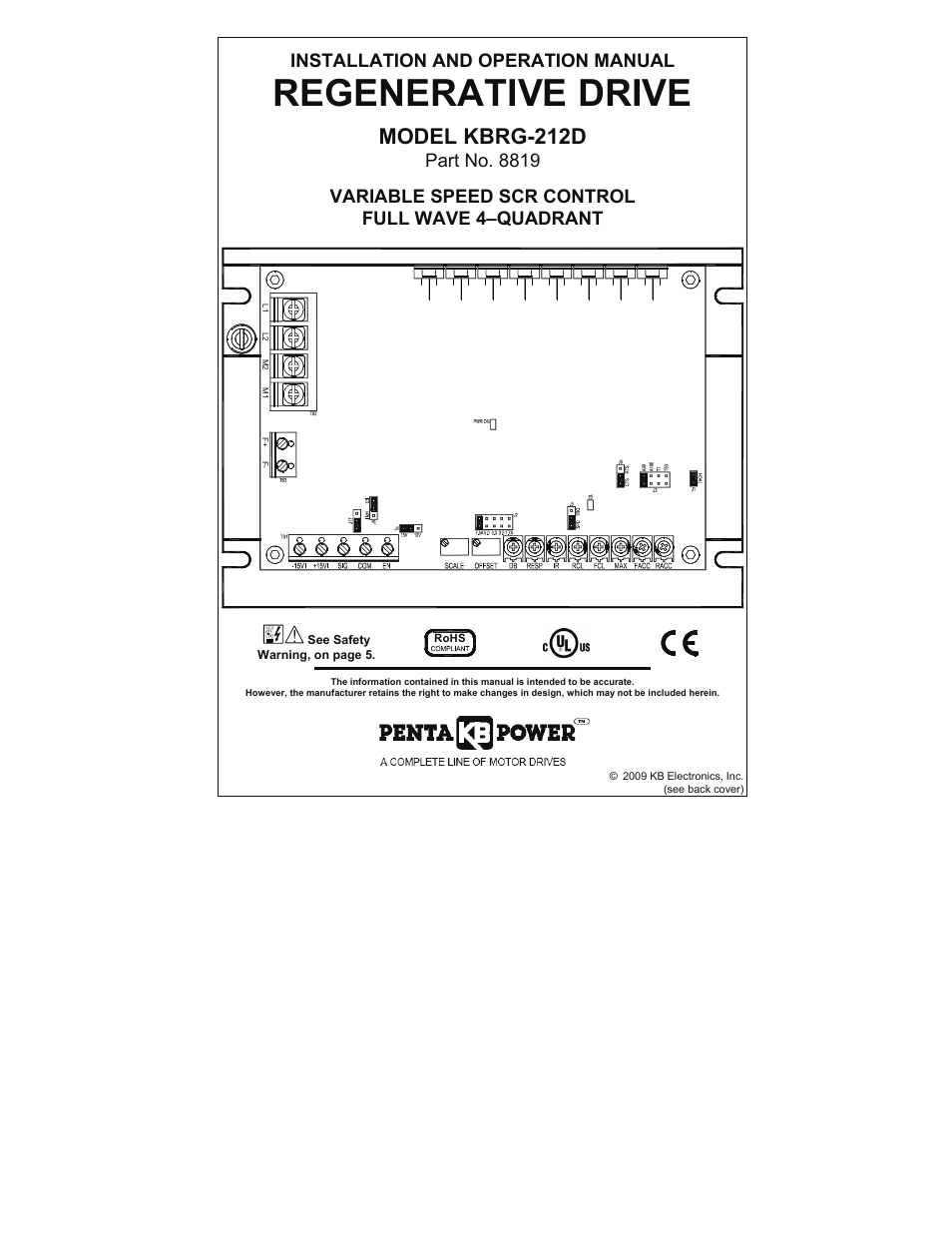 KB Electronics KBRG-212D User Manual | 32 pages