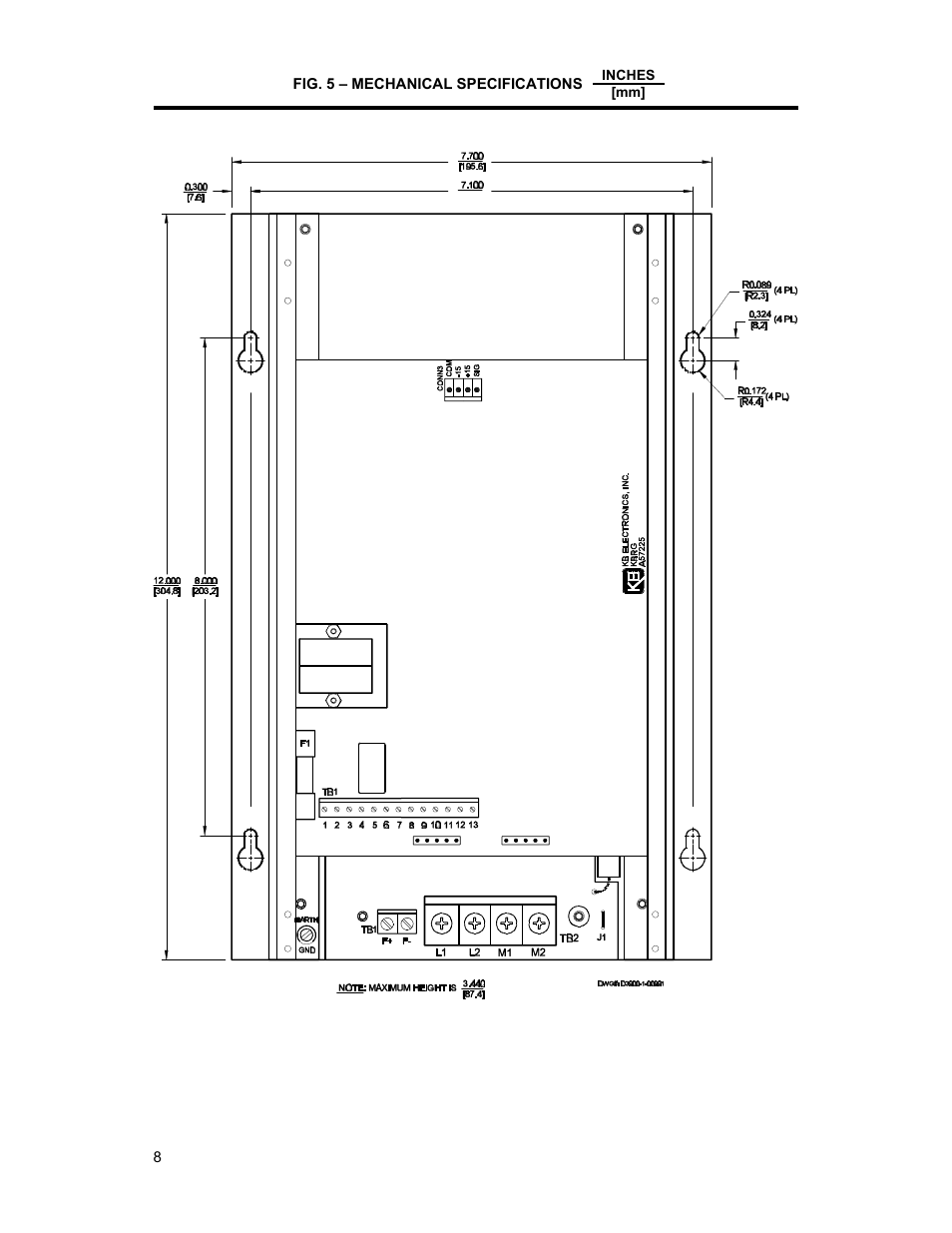 KB Electronics KBRG-255 User Manual | Page 12 / 18