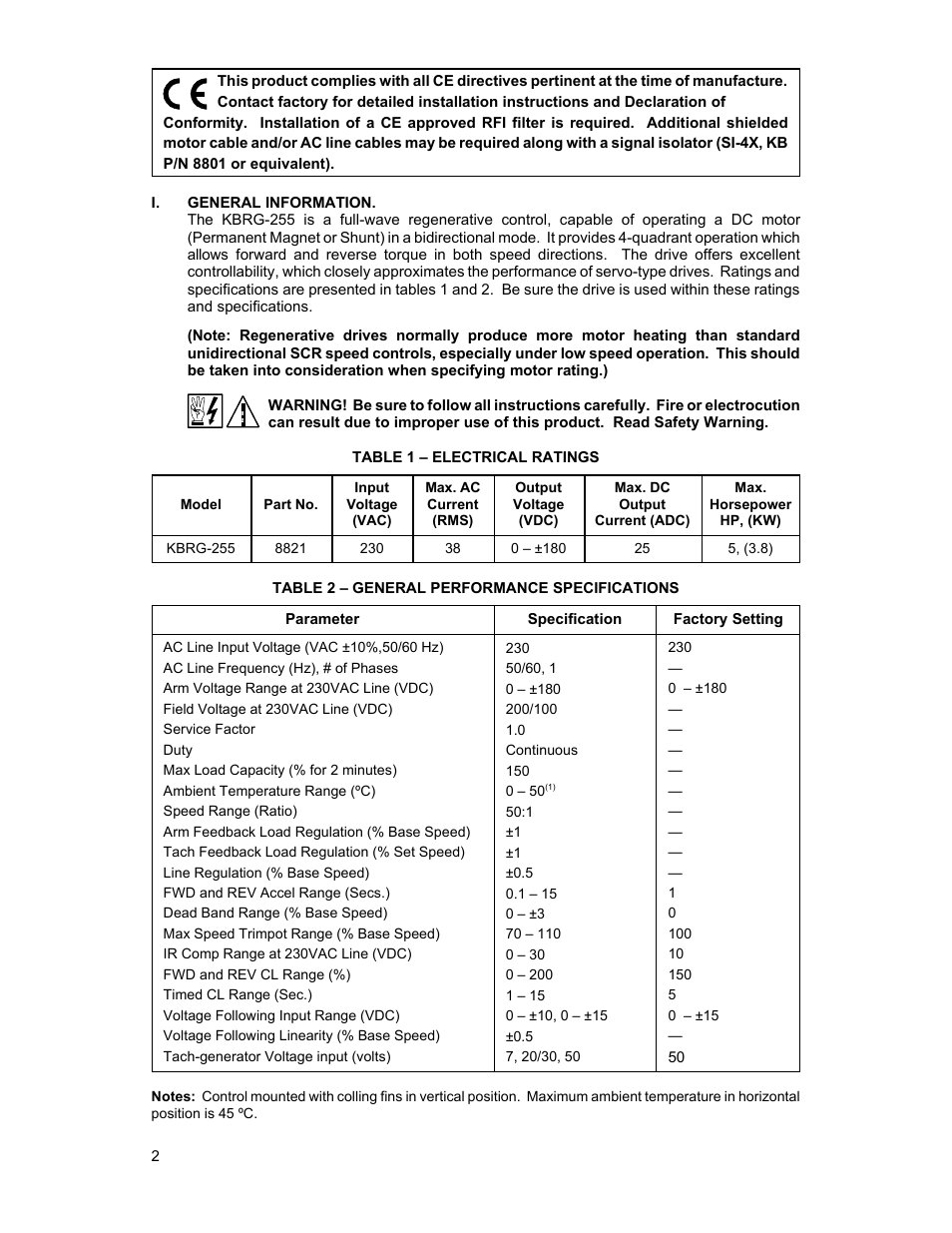 KB Electronics KBRG-255 User Manual | Page 6 / 18