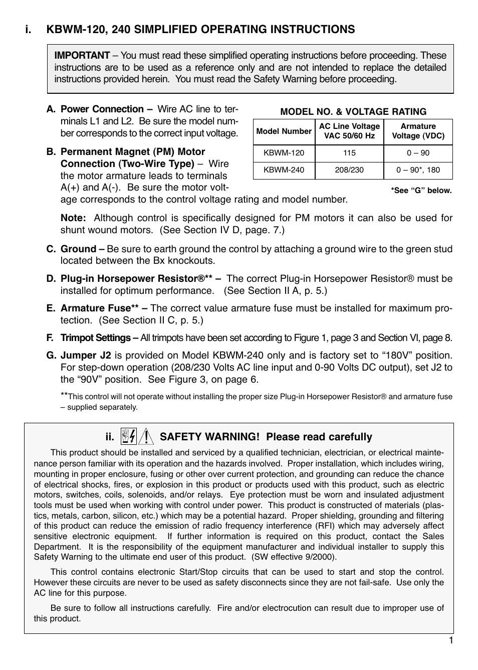 KB Electronics KBWM-240 User Manual | Page 3 / 16