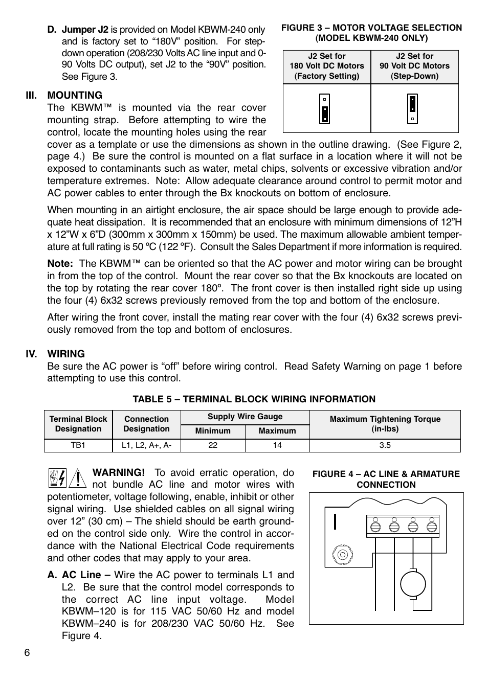 KB Electronics KBWM-240 User Manual | Page 8 / 16