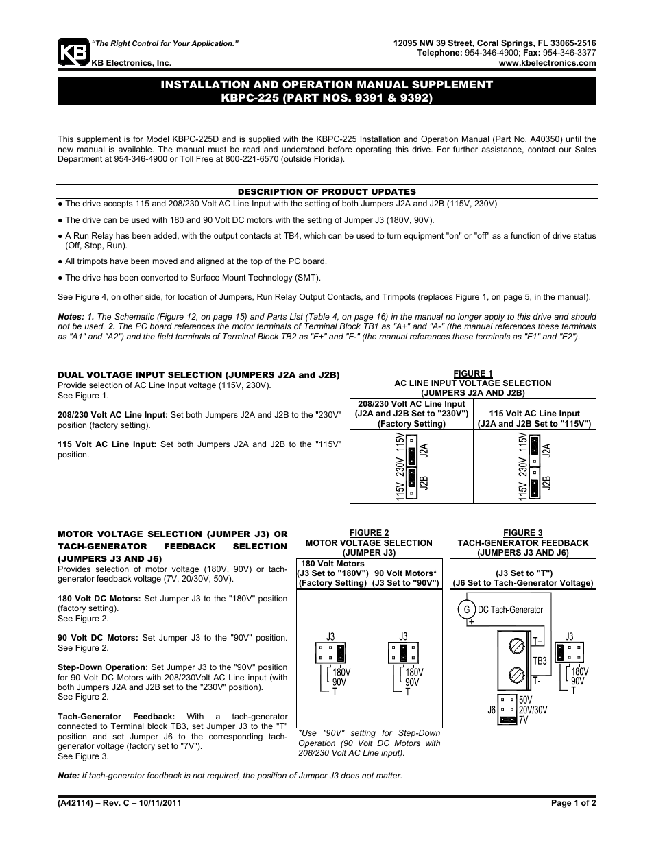 KB Electronics KBPC-225D User Manual | 19 pages