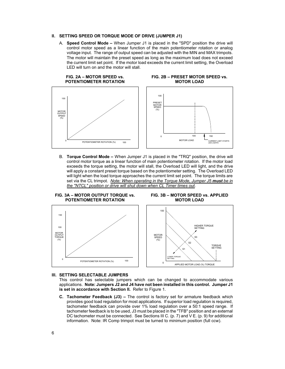 Fig. 2b – preset motor speed vs. motor load, Fig. 3b – motor speed vs. applied motor load | KB Electronics KBPC-225D User Manual | Page 8 / 19