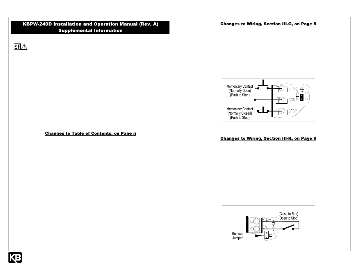 KB Electronics KBPW-240D User Manual | 19 pages