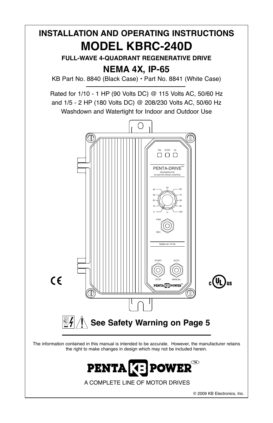 KB Electronics KBRC-240D User Manual | 24 pages