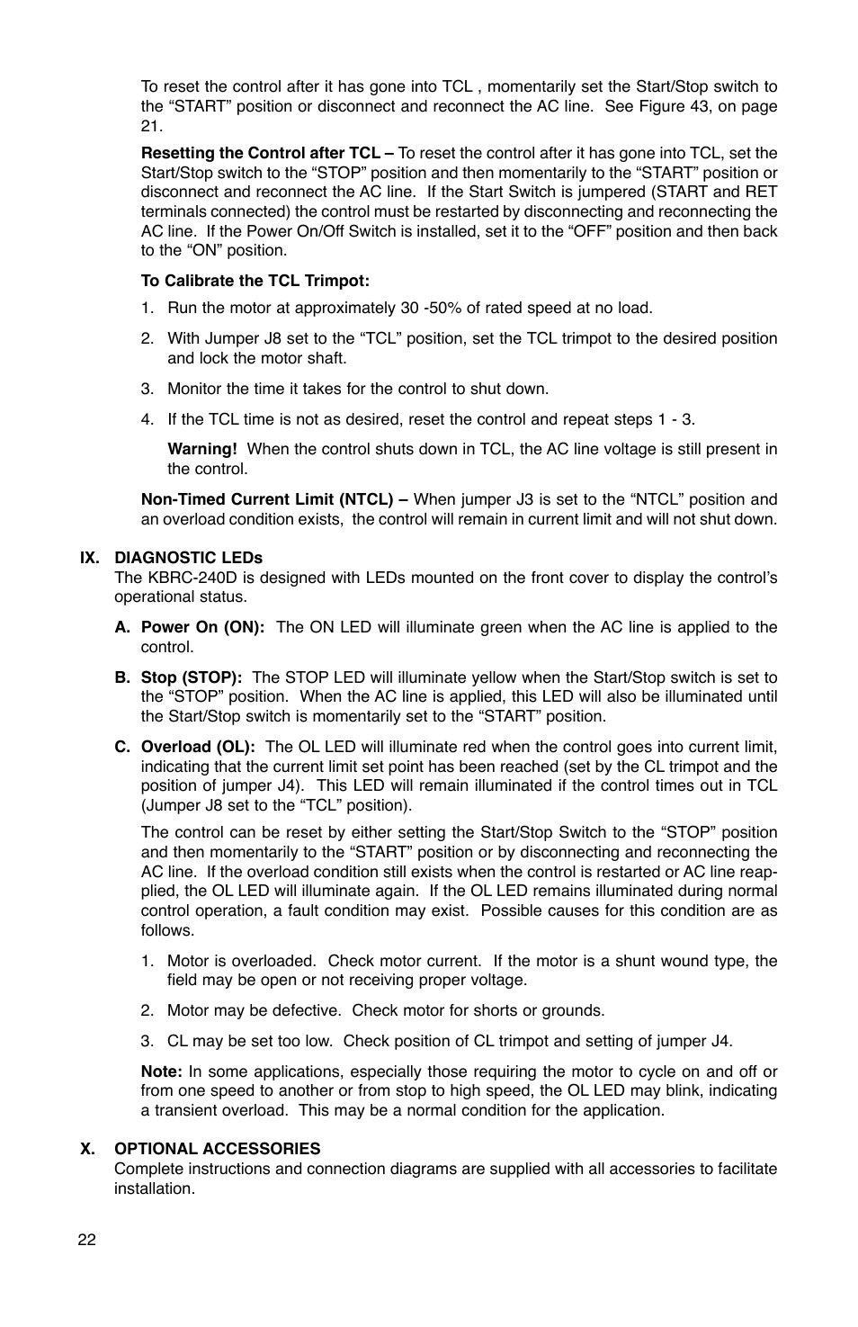 KB Electronics KBRC-240D User Manual | Page 22 / 24