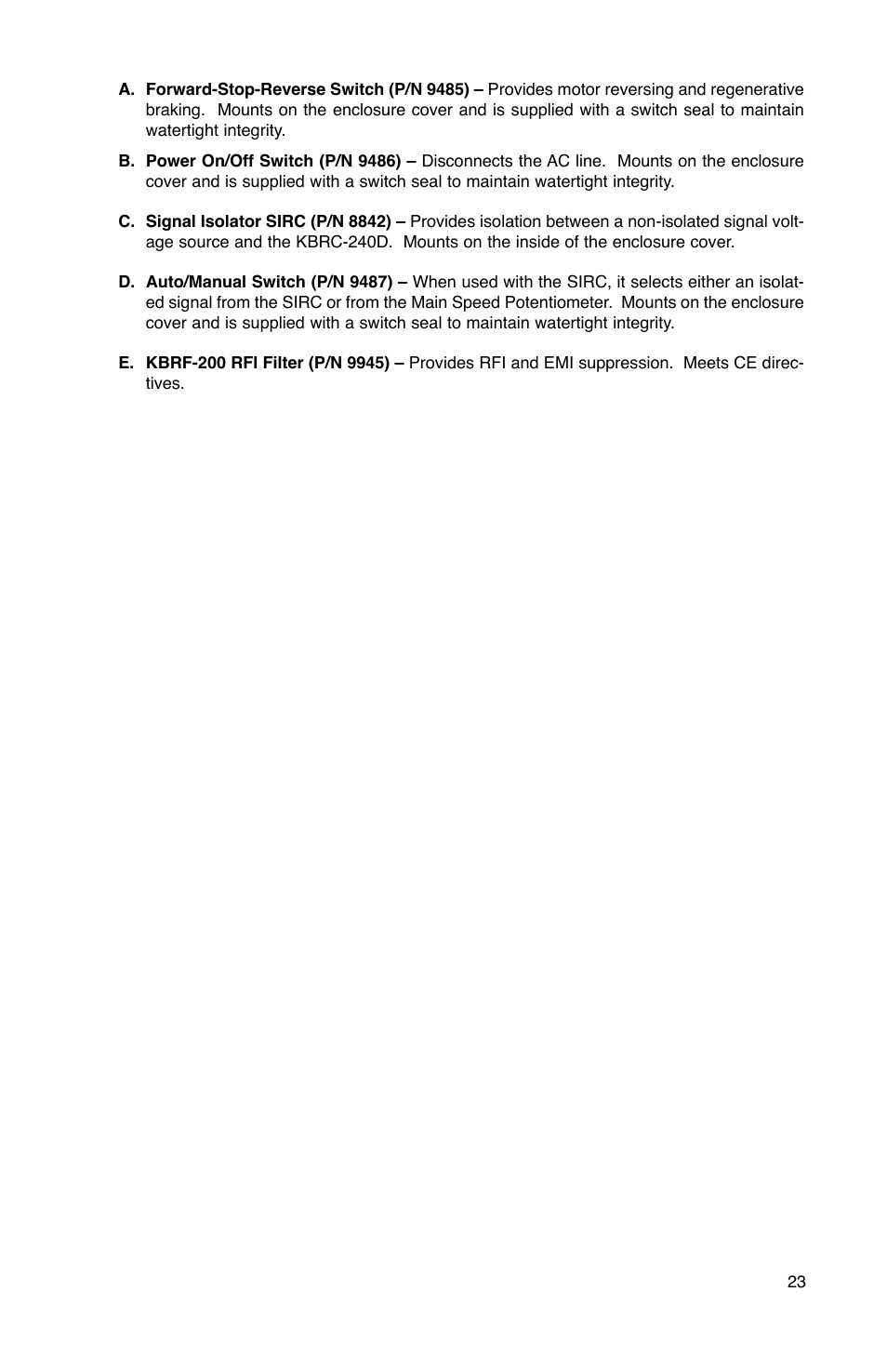 KB Electronics KBRC-240D User Manual | Page 23 / 24