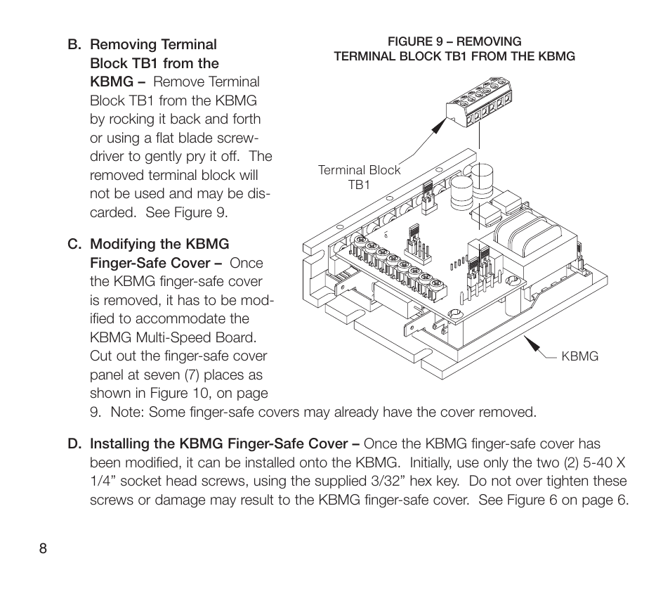 KB Electronics Multi Speed Board User Manual | Page 10 / 16