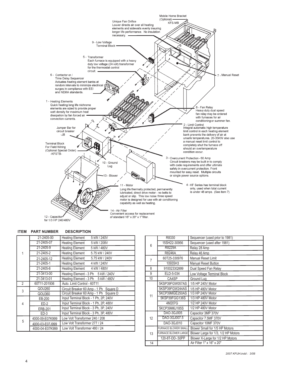 King Electric Model KFUH User Manual | Page 4 / 4