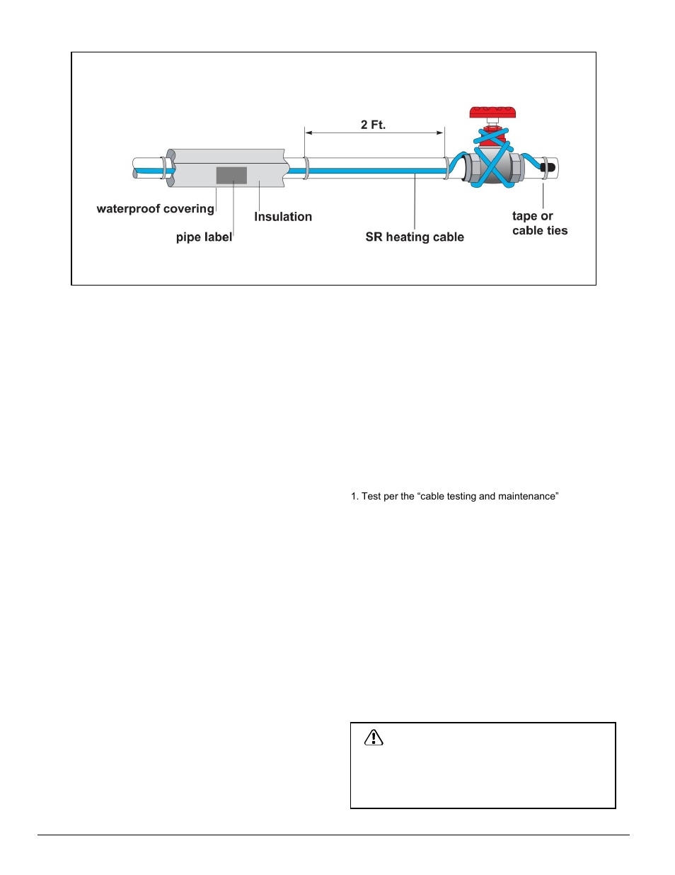Heating cable installation (continued) | King Electric SRK08 GFEP device kit User Manual | Page 6 / 18