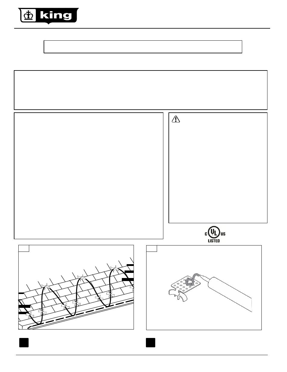 King Electric SRK13 roof clip User Manual | 2 pages