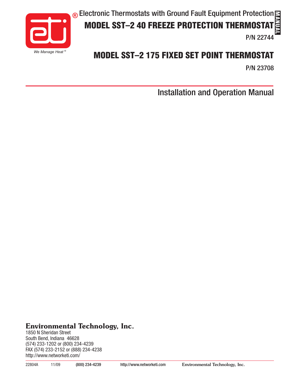 King Electric SST 2 User Manual | 14 pages