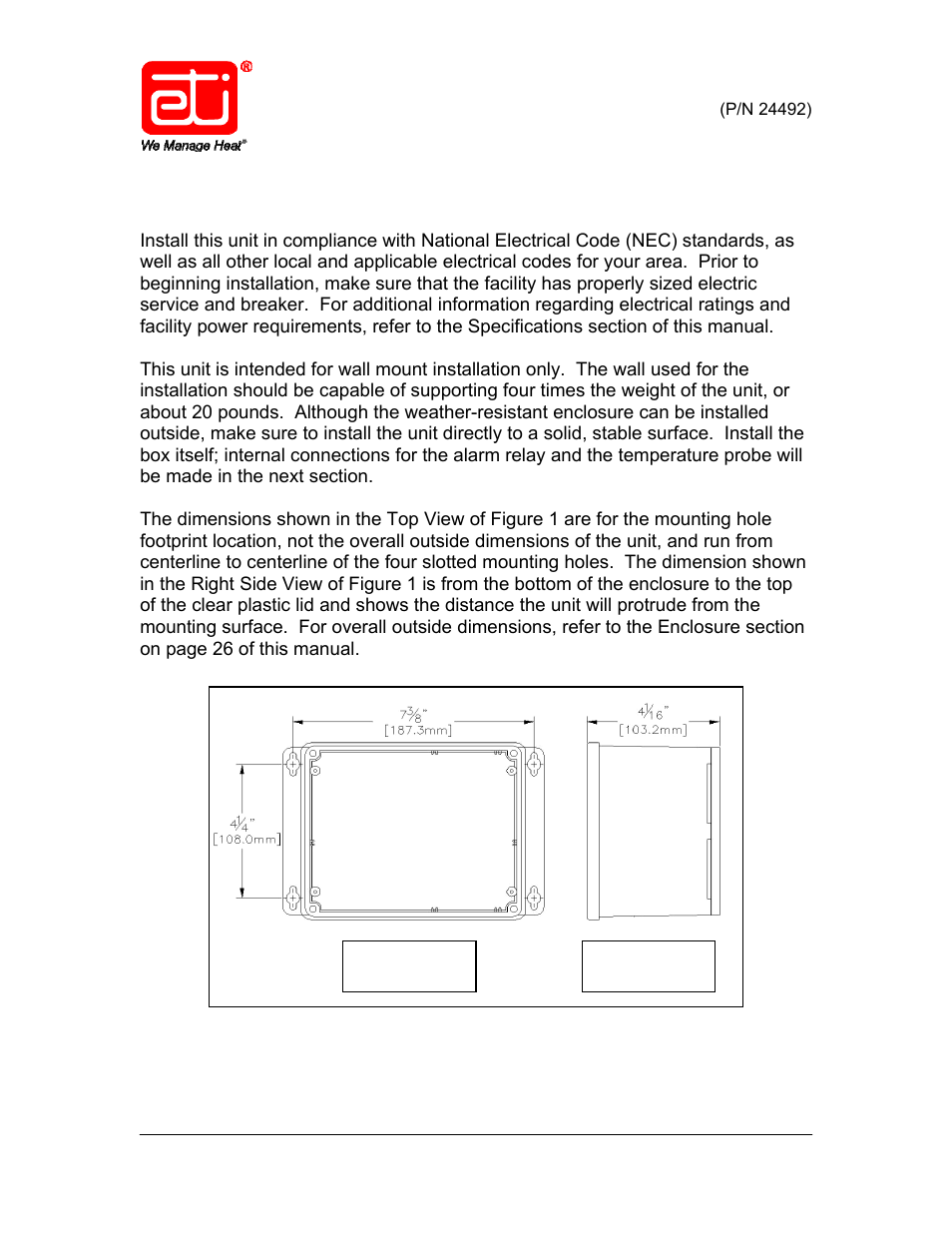 Installing the control | King Electric SST 3 User Manual | Page 7 / 28