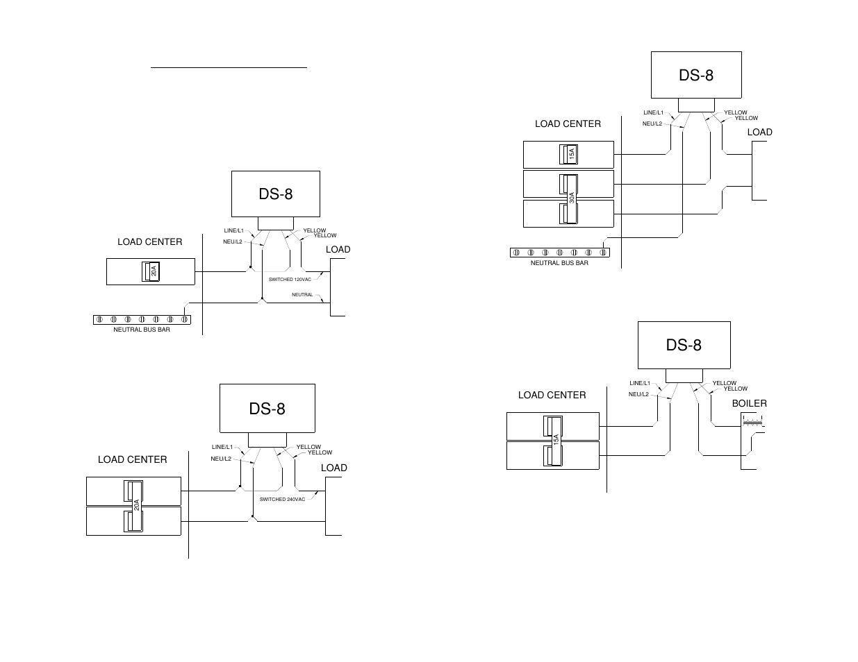Ds−8, Typical load wiring | King Electric DS-8 User Manual | Page 4 / 4