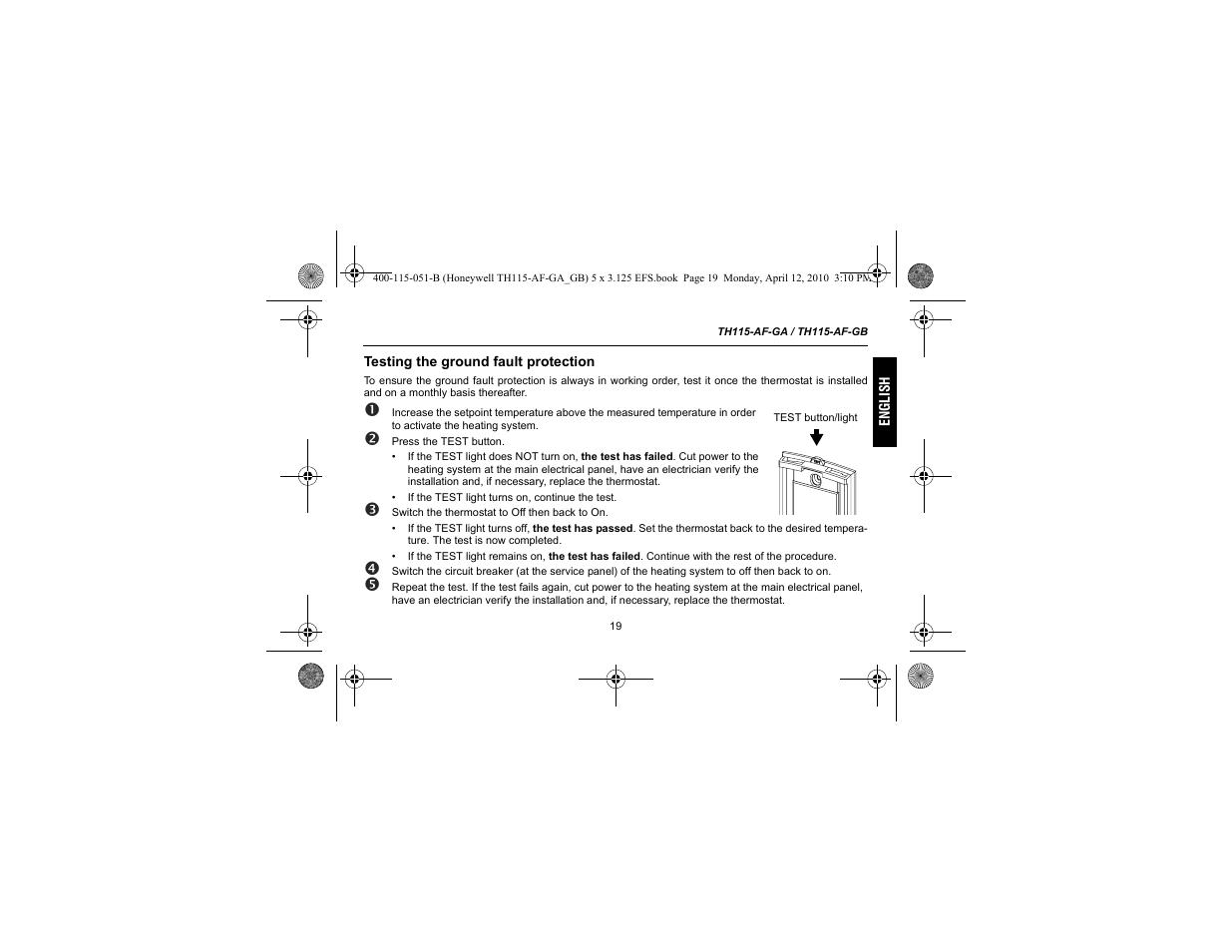 King Electric TH115-AF-GA Electronic Programmable User Manual | Page 21 / 76