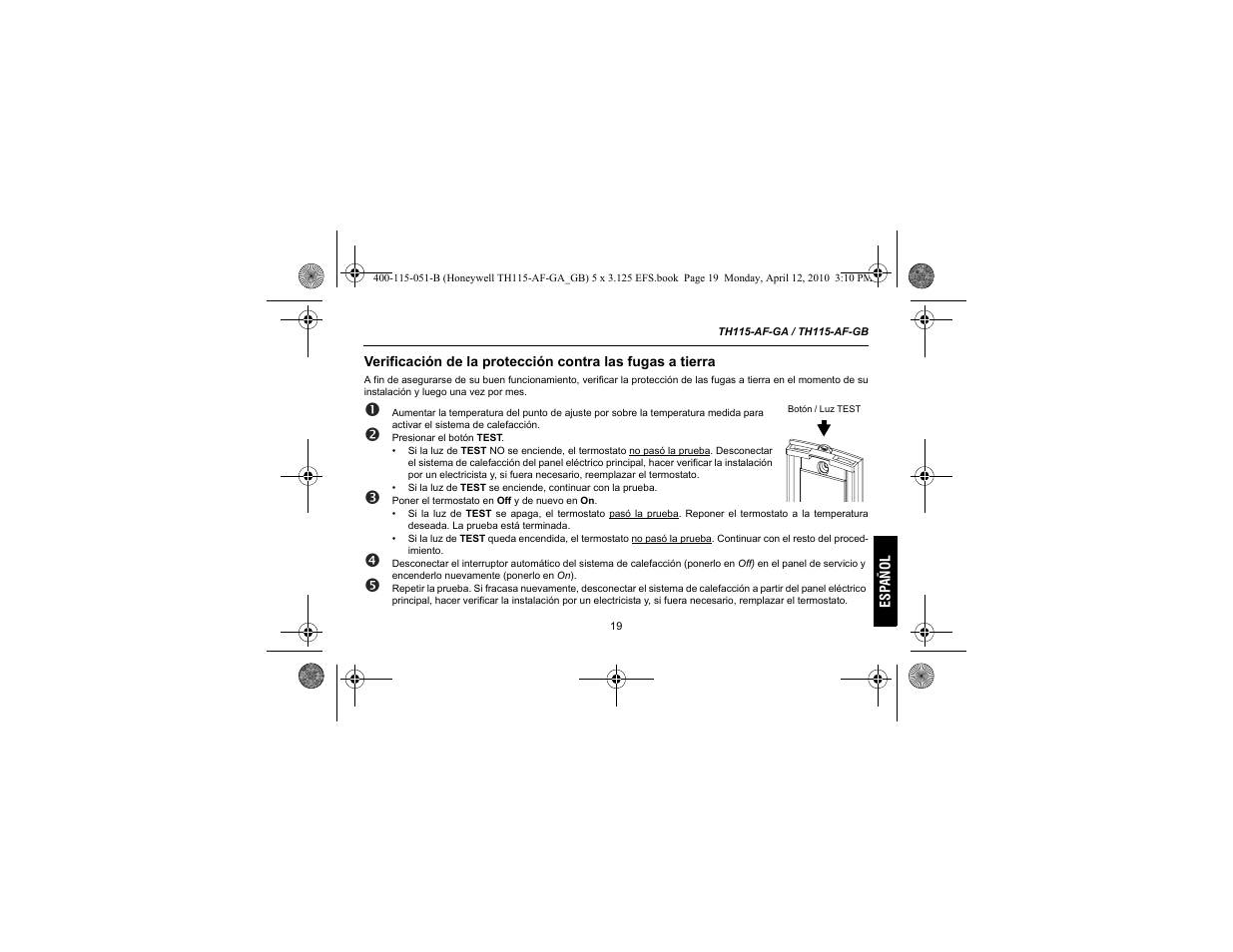 King Electric TH115-AF-GA Electronic Programmable User Manual | Page 69 / 76