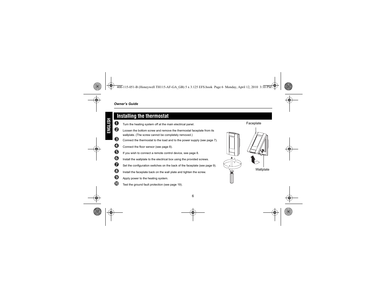 King Electric TH115-AF-GA Electronic Programmable User Manual | Page 8 / 76