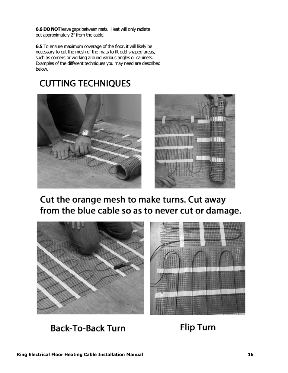 King Electric FCM Floor Mat User Manual | Page 16 / 19