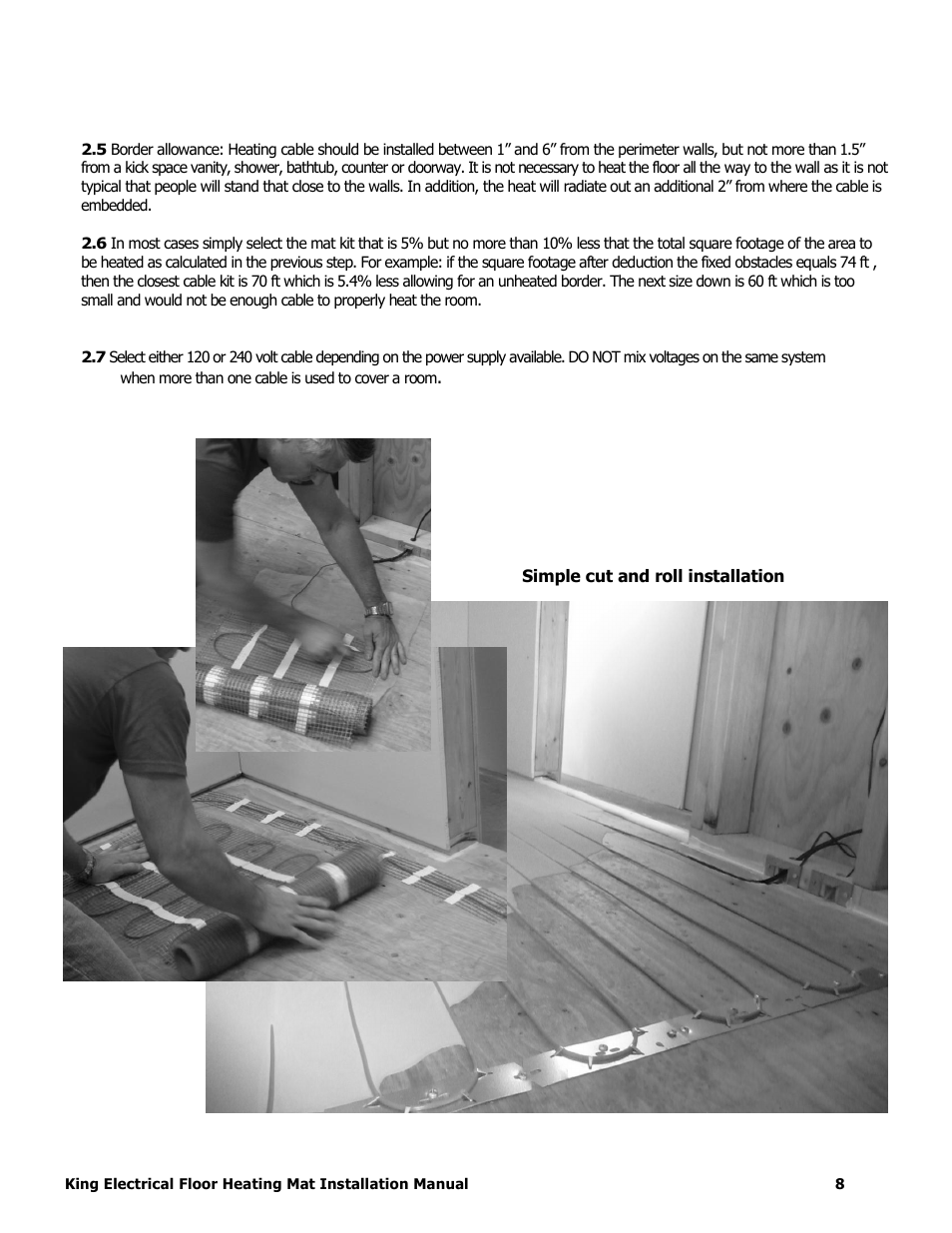 King Electric FCM Floor Mat User Manual | Page 8 / 19