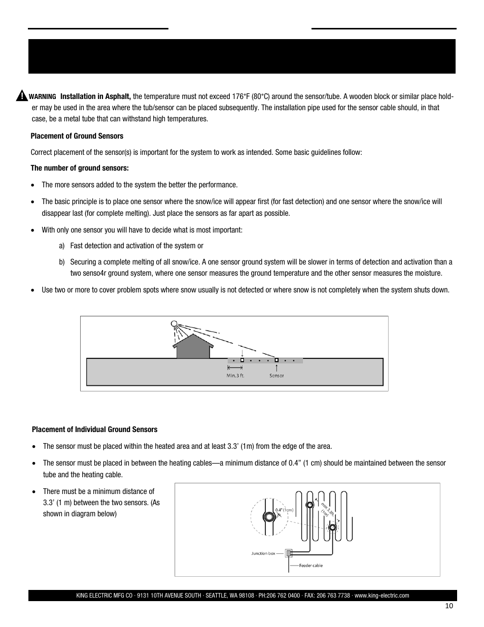 Installation instructions, Save these instructions | King Electric SCM User Manual | Page 10 / 20