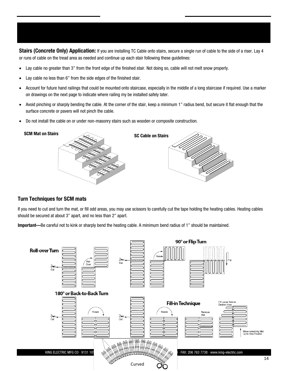 Installation — concrete, Save these instructions | King Electric SCM User Manual | Page 14 / 20