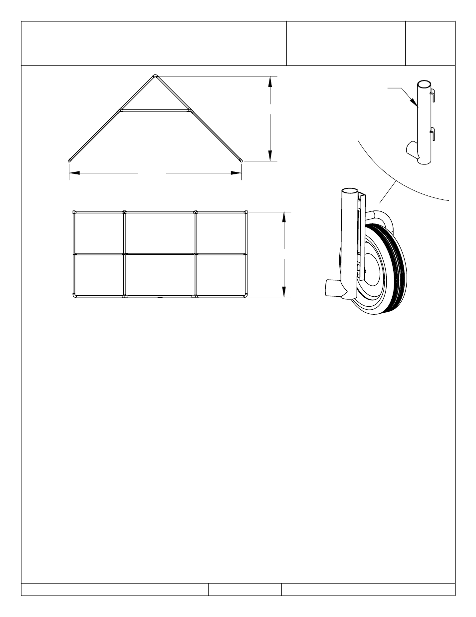 Steelcraft products, Plan view front elevation | LA STEELCRAFT 810J3S User Manual | Page 2 / 2