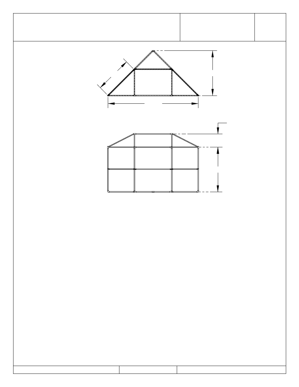 Steelcraft products, Plan view front view | LA STEELCRAFT 810JH4S User Manual | Page 2 / 2