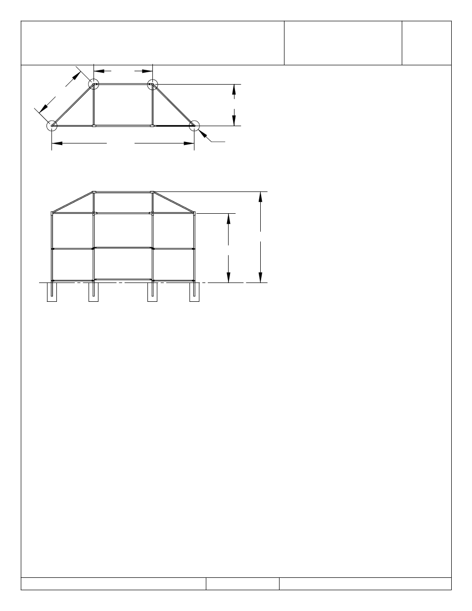 Steelcraft products, Model sheet, Plan view elevation view | 810jh-4c baseball backstop, 2 of 2 | LA STEELCRAFT 810JH4C User Manual | Page 2 / 2