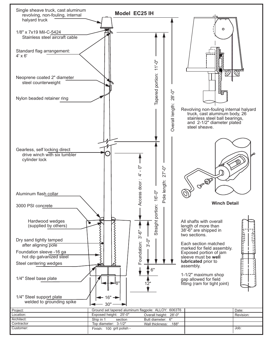 LA STEELCRAFT EC25IH User Manual | 1 page