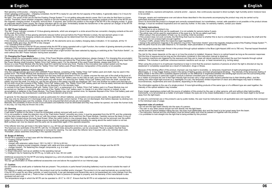 English | LED LENSER M17R User Manual | Page 4 / 26